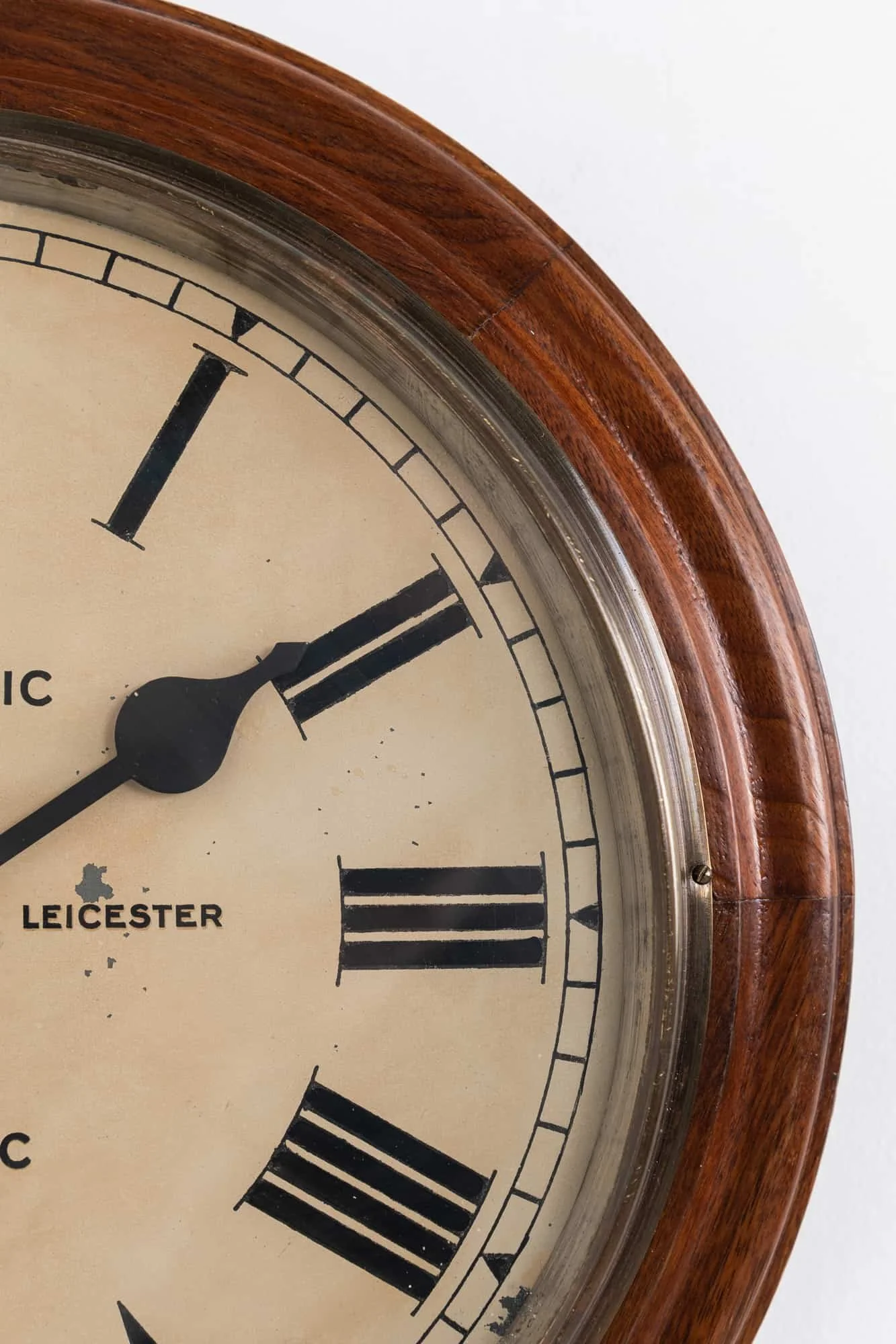 Wooden Gents of Leicester Slave Wall Clock — Antiques Workshop